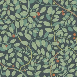 Best Brewster/ASP 2932-65105 Kirke Turquoise Leafy Vines Wallpaper