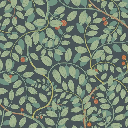 Best Brewster/ASP 2932-65105 Kirke Turquoise Leafy Vines Wallpaper