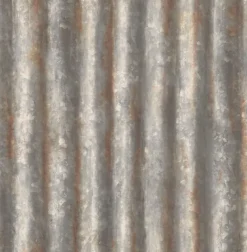Online Brewster/ASP 2922-22333 Kirkland Charcoal Corrugated Metal Wallpaper