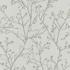 Clearance Brewster/ASP 4019-86456 Koura Platinum Budding Branches Wallpaper