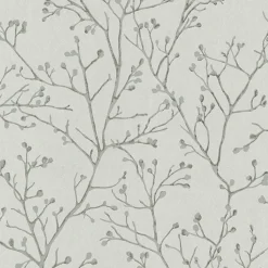 Clearance Brewster/ASP 4019-86456 Koura Platinum Budding Branches Wallpaper
