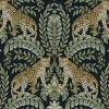 Best York KT2205 Black/Green Jungle Leopard Wallpaper