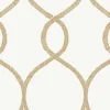 Outlet York KT2234 Gold Laurel Leaf Ogee Wallpaper