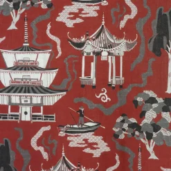 Discount Regal Kumano Carmine Fabric