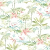 Sale Brewster Lagoon Green Watercolor Wallpaper