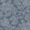 Best Brewster/ASP 2861-25734 Larkin Blue Floral Wallpaper
