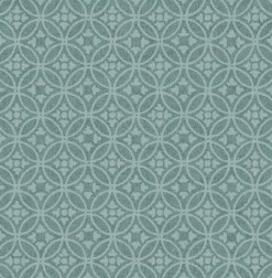 Outlet Brewster/ASP 2970-26133 Larsson Teal Ogee Wallpaper