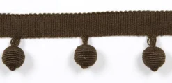 Discount Europatex Le Lin Beaded Fringe Brown Trim