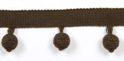 Discount Europatex Le Lin Beaded Fringe Brown Trim