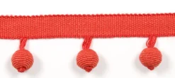 Discount Europatex Le Lin Beaded Fringe Dark Coral Trim