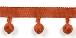 Fashion Europatex Le Lin Beaded Fringe Rust Trim
