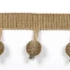 Hot Europatex Le Lin Metalic Beaded Fringe Copper Trim