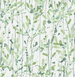 Online Brewster/ASP 2975-26241 Leandra Green Floral Trail Wallpaper