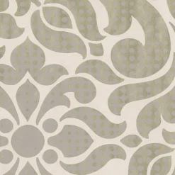 Best Brewster Leanne Gold Metallic Dot Medallion Wallpaper