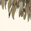 Online Brewster 307409 Left Fancy Feather Cream Wall Mural