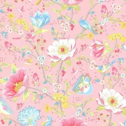 Outlet Brewster Leizu Pink Chinese Garden Wallpaper