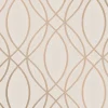 Fashion Brewster 2834-42345 Lisandro Rose Gold Geometric Lattice Wallpaper