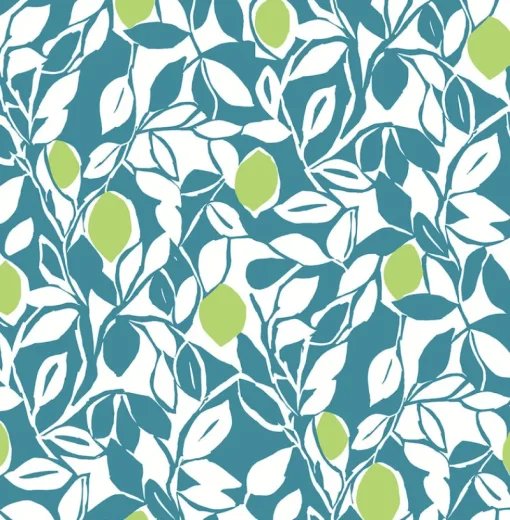 Online Brewster/ASP 2969-26026 Loretto Teal Citrus Wallpaper