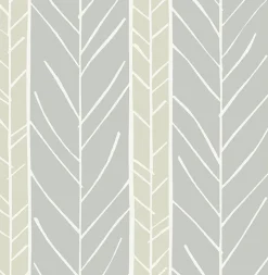 Clearance Brewster/ASP 2903-25817 Lottie Grey Stripe Wallpaper
