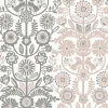 Online Brewster/ASP 2821-25105 Lovebirds Light Pink Folk Stripe Wallpaper