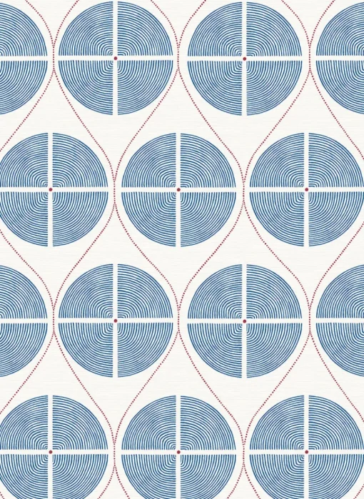 Clearance Brewster/ASP 2901-25424 Luminary Blue Ogee Wallpaper