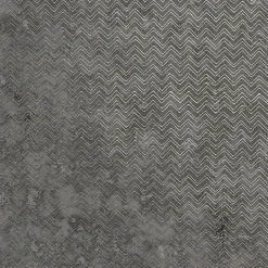New Brewster 2927-00601 Luna Charcoal Distressed Chevron Wallpaper