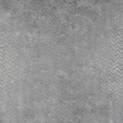 Discount Brewster 2927-00602 Luna Pewter Distressed Chevron Wallpaper