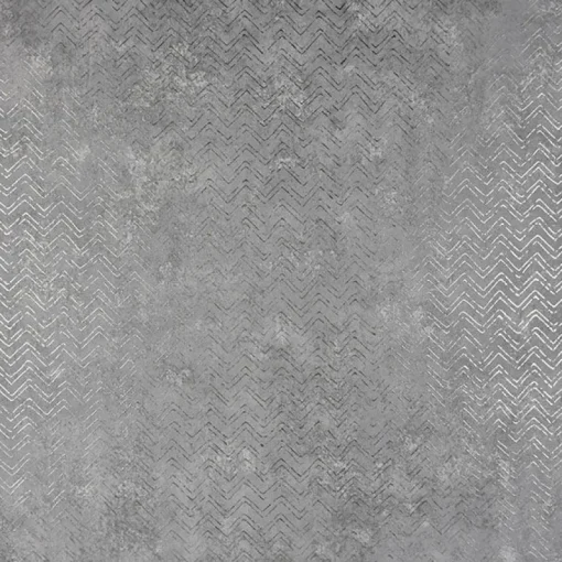 Discount Brewster 2927-00602 Luna Pewter Distressed Chevron Wallpaper