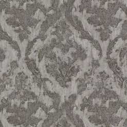 Fashion Brewster 2927-20108 Lyra Pewter Damask Wallpaper