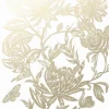 Best Brewster 2834-M1474 Marquis Gold Floral Wallpaper