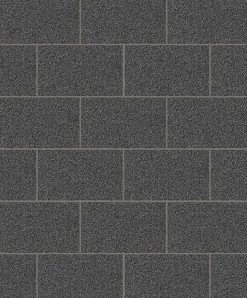 Discount Brewster 2814-M1055 Neale Black Subway Tile Wallpaper