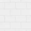 New Brewster 2814-M1054 Neale White Subway Tile Wallpaper