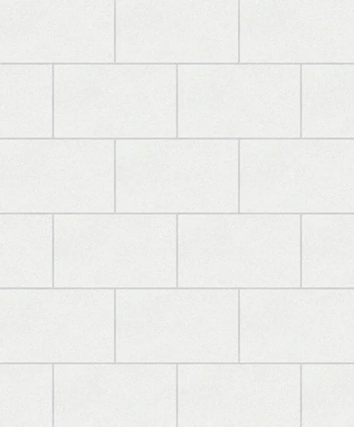 New Brewster 2814-M1054 Neale White Subway Tile Wallpaper