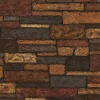 Fashion Brewster 2767-41394 Madeline Brown Stone Texture Wallpaper