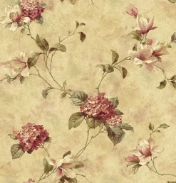 Online Brewster 3123-76304 Magnolia Yellow Hydrangea Trail Wallpaper