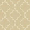 Hot Brewster Malo Wheat Sisal Ogee Wallpaper
