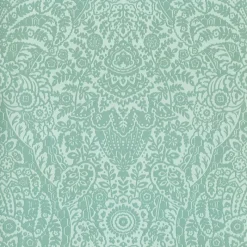 Fashion Brewster/ASP 2973-87369 Maris Mint Flock Damask Wallpaper
