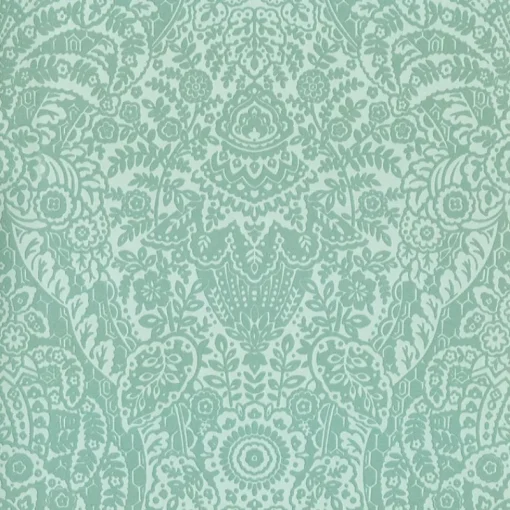 Fashion Brewster/ASP 2973-87369 Maris Mint Flock Damask Wallpaper