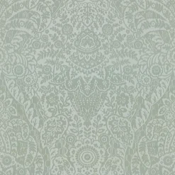 Fashion Brewster/ASP 2973-87366 Maris Silver Flock Damask Wallpaper