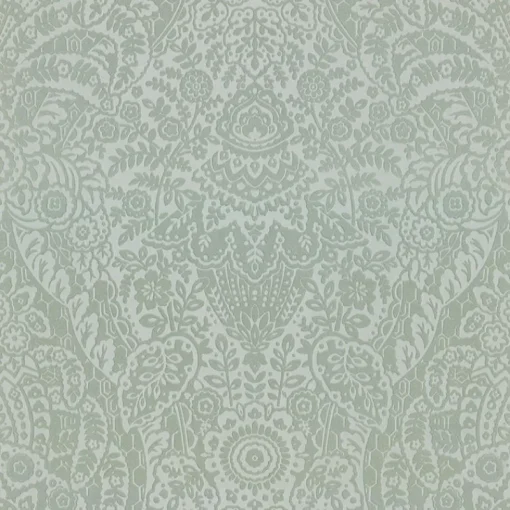 Fashion Brewster/ASP 2973-87366 Maris Silver Flock Damask Wallpaper