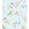 Best Brewster 375081 Marit Light Blue Bird Wallpaper