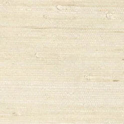 Clearance Brewster Martina White Grasscloth Wallpaper