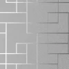 Best Brewster/ASP 2927-42491 Mason Silver Geometric Wallpaper