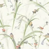 Clearance Brewster 3119-19321 Meadowlark Light Green Botanical Wallpaper