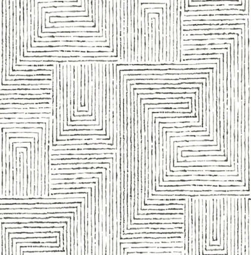 Best Brewster/ASP 2964-25958 Merritt Black Geometric Wallpaper