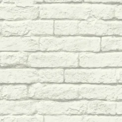 Hot York MH1555 Joanna Gaines Magnolia Home White Brick & Mortar Wallpaper