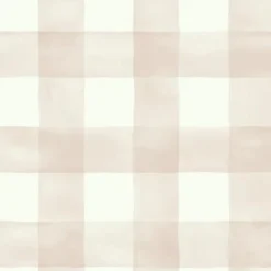 Sale York MH1517 Watercolor Check Wallpaper