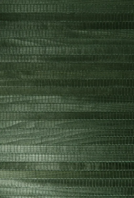 Fashion Brewster Michiko Green Grasscloth Wallpaper