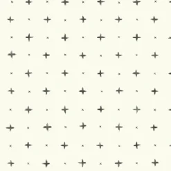 New York MK1100 Cross Stitch Black Wallpaper