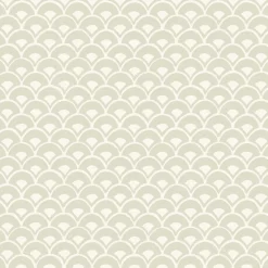 New York MK1158 Stacked Scallops Beige Wallpaper